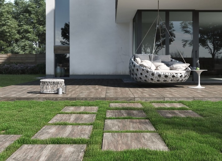 Wood-inspired Wood 2.0 Brown is perfect for the terrace