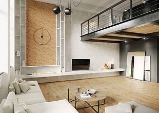 GRAND WOOD MOSAIC TRAPEZE