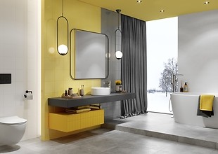 MONOBLOCK yellow & grey
