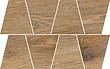 Rustic Chocolate Mosaics Trapeze Matt Rect