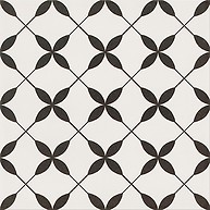 Patchwork Clover Black Pattern
