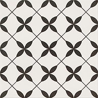 Patchwork Clover Black Pattern