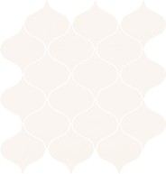 Ocean Romance White Mosaics Satin