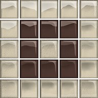 Glass Beige/Brown Mosaic B New