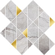 Stone Hills Grey Mosaics Glossy Rect