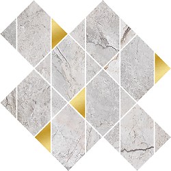 Stone Hills Grey Mosaics Glossy Rect
