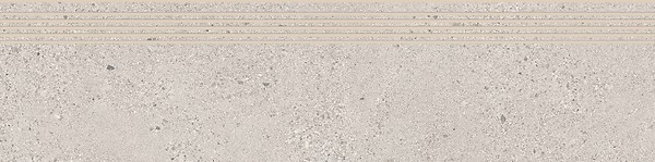 SMALL TERRAZZO STONE COLD GREY STEPTREAD MATT RECT 29,8X119,8