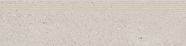 SMALL TERRAZZO STONE COLD GREY STEPTREAD MATT RECT 29,8X119,8
