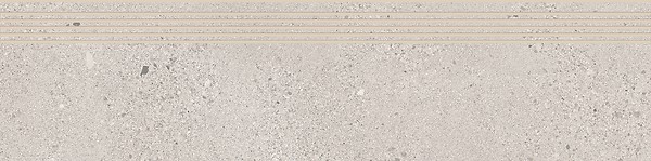 SMALL TERRAZZO STONE COLD GREY STEPTREAD MATT RECT 29,8X119,8