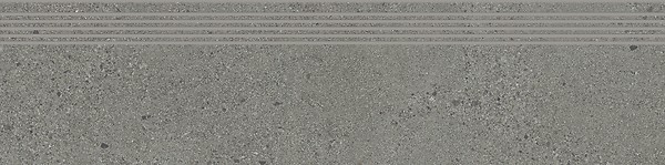 SMALL TERRAZZO STONE GREY STEPTREAD MATT RECT 29,8X119,8