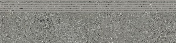 SMALL TERRAZZO STONE GREY STEPTREAD MATT RECT 29,8X119,8