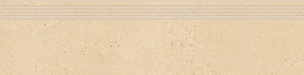 SMALL TERRAZZO STONE WARM BEIGE STEPTREAD MATT RECT 29,8X119,8
