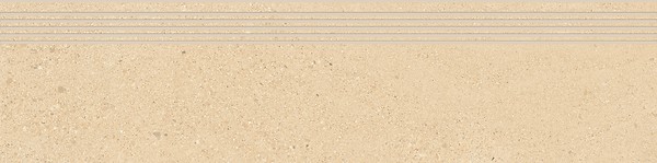 SMALL TERRAZZO STONE WARM BEIGE STEPTREAD MATT RECT 29,8X119,8