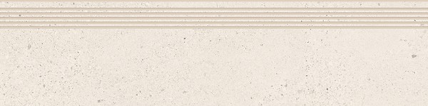 SMALL TERRAZZO STONE WHITE STEPTREAD MATT RECT 29,8X119,8