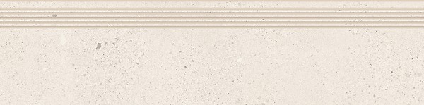 SMALL TERRAZZO STONE WHITE STEPTREAD MATT RECT 29,8X119,8