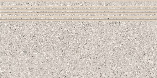SMALL TERRAZZO STONE COLD GREY STEPTREAD MATT RECT 29,8X59,8