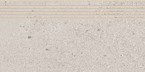 SMALL TERRAZZO STONE COLD GREY STEPTREAD MATT RECT 29,8X59,8