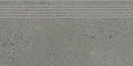 SMALL TERRAZZO STONE GREY STEPTREAD MATT RECT 29,8X59,8