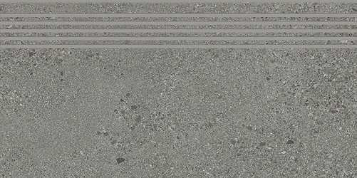 SMALL TERRAZZO STONE GREY STEPTREAD MATT RECT 29,8X59,8