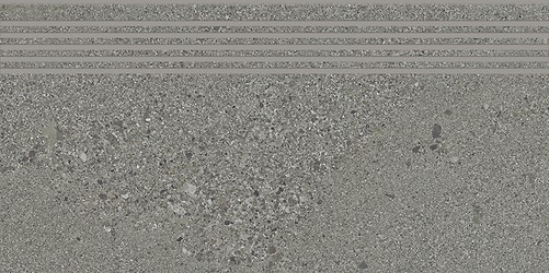 SMALL TERRAZZO STONE GREY STEPTREAD MATT RECT 29,8X59,8