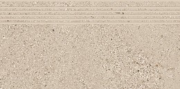 SMALL TERRAZZO STONE MOCCA STEPTREAD MATT RECT 29,8X59,8