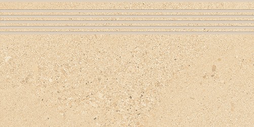 SMALL TERRAZZO STONE WARM BEIGE STEPTREAD MATT RECT 29,8X59,8