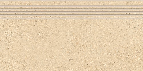 SMALL TERRAZZO STONE WARM BEIGE STEPTREAD MATT RECT 29,8X59,8