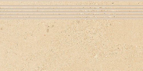 SMALL TERRAZZO STONE WARM BEIGE STEPTREAD MATT RECT 29,8X59,8