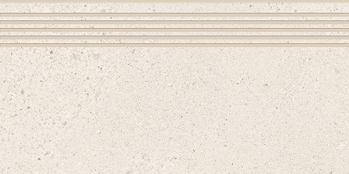 SMALL TERRAZZO STONE WHITE STEPTREAD MATT RECT 29,8X59,8