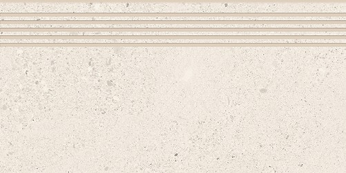 SMALL TERRAZZO STONE WHITE STEPTREAD MATT RECT 29,8X59,8
