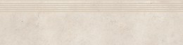 SMOOTH ROCKSTONE WHITE STEPTREAD MATT RECT 29,8X119,8