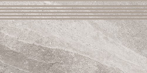 LIV ZANZIBAR GREY STEPTREAD MATT RECT 29,8X59,8