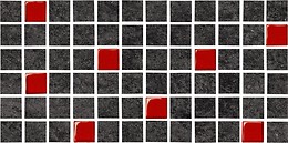 Karoo Graphite Mosaic Glass