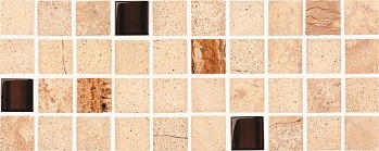 Sahara Beige Border Mosaics Matt Rect